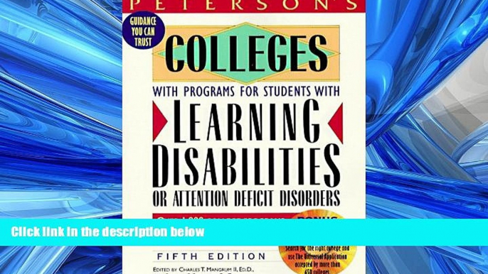 READ book  Peterson s Colleges With Programs for Students With Learning Disabilities or Attention