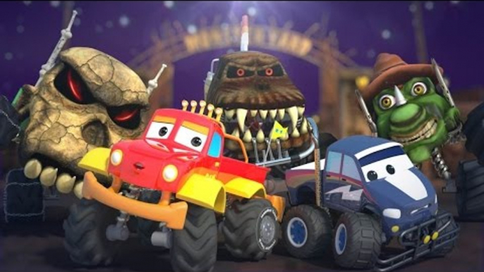 Monster Truck Dan and the Halloween night | scary monster trucks | Halloween special