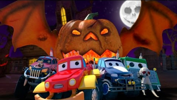 Monster Truck Dan | Jack O Lantern | Halloween Rhymes and Song For Kids | Scary Monster trucks