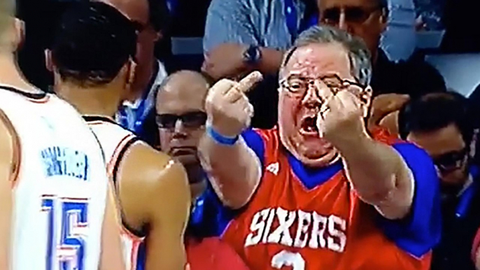 Savage FAN Flips Off Russell Westbrook