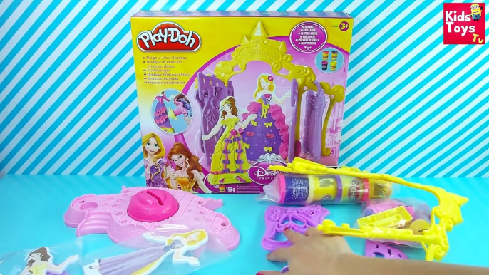 Disney Princesas español ★ Disena Vestidos Para Princesas Plastilina Play doh ★ Princesas Juguetes