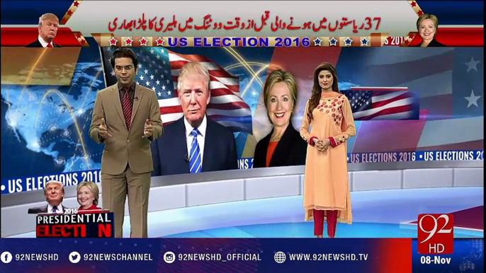 US Election: Hillary Clinton vs. Donald Trump - 92NewsHD