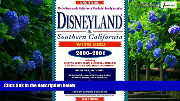 Big Deals  Disneyland   Southern California with Kids, 2000-2001  Best Seller Books Best Seller