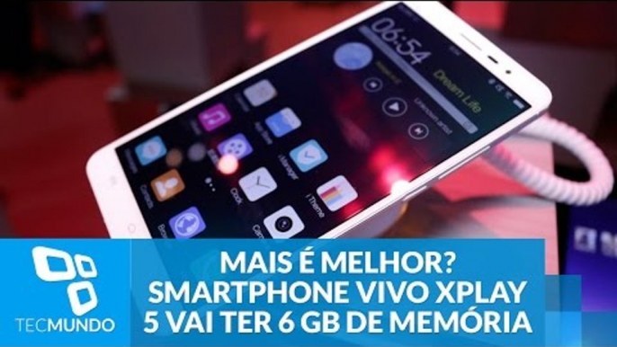 Mais é melhor? Smartphone chinês Vivo Xplay 5 vai ter 6 GB de memória RAM