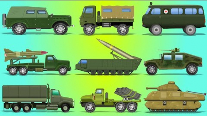 Army Vehicles For Toddlers | Street Vehicles | Police Vehicles