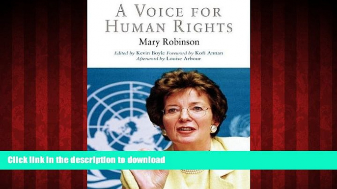 Best book  A Voice for Human Rights (Pennsylvania Studies in Human Rights) online to buy