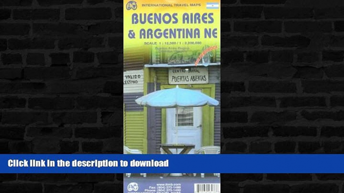 READ BOOK  Buenos Aires   Argentina NE 1:12,500/1:2,200,000  BOOK ONLINE