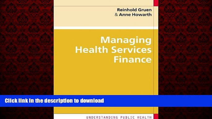 liberty books  Financial Management in Health Services (Understanding Public Health)