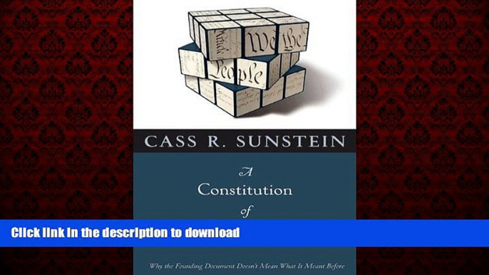 Best book  A Constitution of Many Minds: Why the Founding Document Doesn t Mean What It Meant