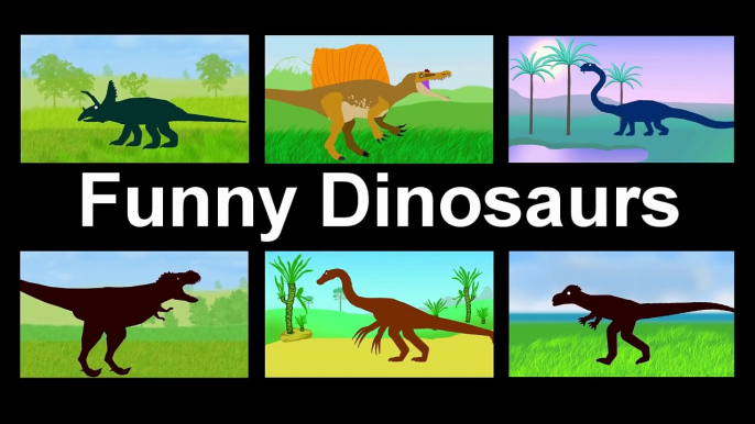 Funny Dinosaurs. Dinosaur Cartoons for children. Dinosaurios dibujos animados