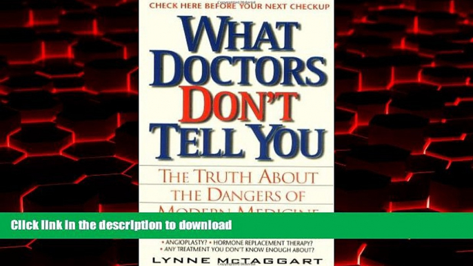 liberty book  What Doctors Don t Tell You:: The Truth About The Dangers Of Modern Medicine online