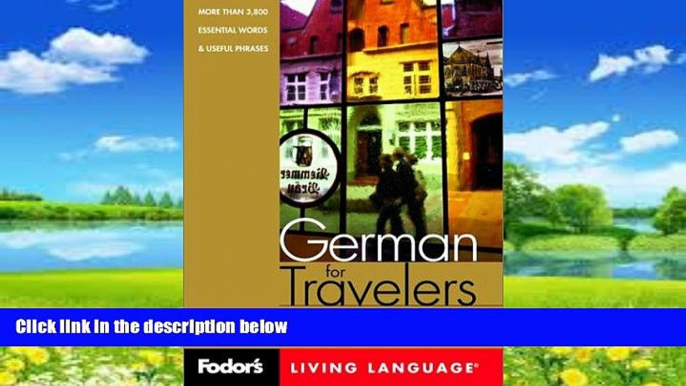 Best Buy Deals  Fodor s German for Travelers, 1st edition (CD Package): More than 3,800 Essential