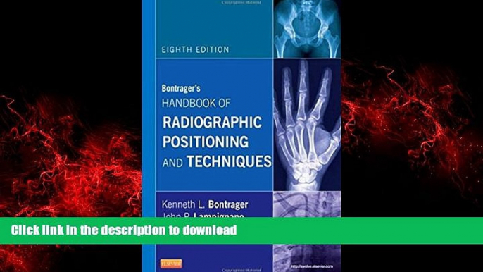 Best books  Bontrager s Handbook of Radiographic Positioning and Techniques, 8e online to buy