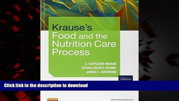 Buy book  Krause s Food   the Nutrition Care Process, 13th Edition online for ipad