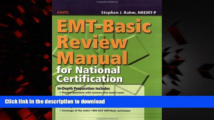 Best books  EMT-Basic Review Manual For National Certification online to buy