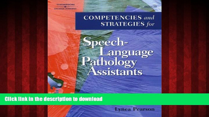 Read books  Competencies and Strategies for Speech-Language Pathologist Assistants online pdf