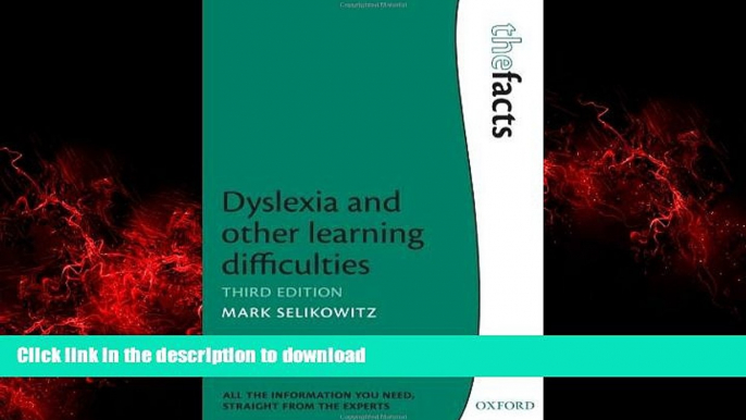 Buy book  Dyslexia and other learning difficulties (The Facts) online