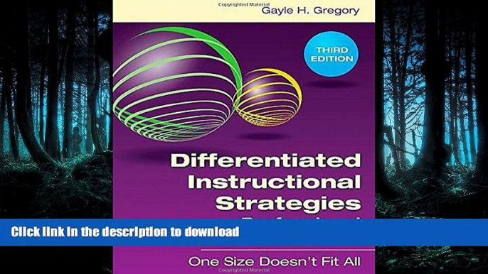 READ  Differentiated Instructional Strategies Professional Learning Guide: One Size Doesn t Fit