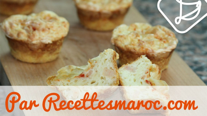 Muffins Salés aux Crevettes & Fromage - Shrimp & Cheese Savory Muffins - مافين مالح