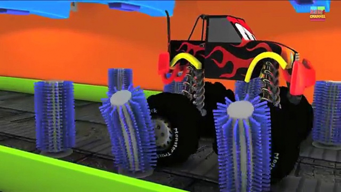 Car Wash 3D | Monster Truck Car Wash | Kids Videos | Monster truck stunts