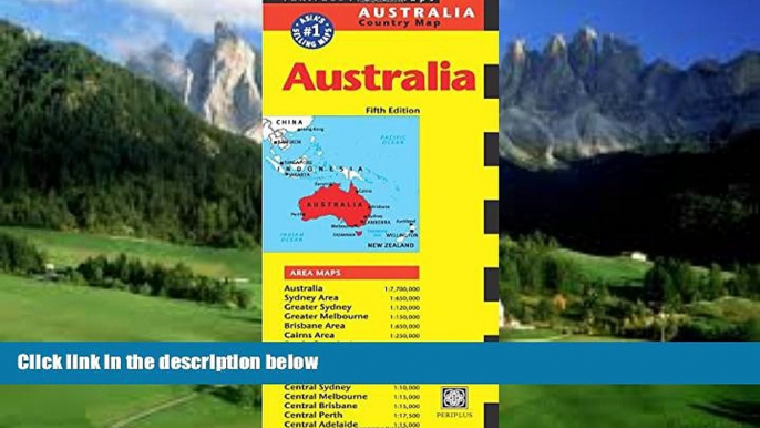 Big Deals  Australia Travel Map Fifth Edition (Periplus Travel Maps)  Best Seller Books Most Wanted