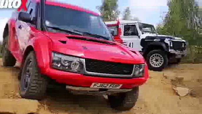 We kick up the dust in a couple of Land Rover powered Bowlers…