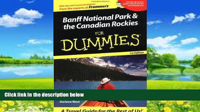 Books to Read  Banff National Park  the Canadian Rockies For Dummies (For Dummies Travel: Banff