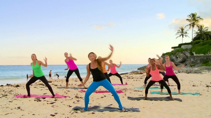 Sunset Beach Barre Workout - Part 1 - Thighs, Glutes, Arms, & Love Handles