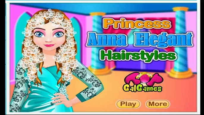 Princess Anna Elegant Hairstyles - Frozen Games For Girls