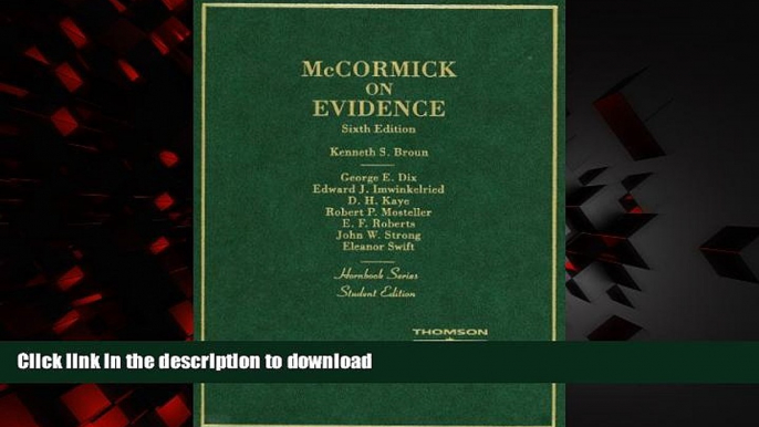 Best books  Mccormick on Evidence (Hornbooks) online