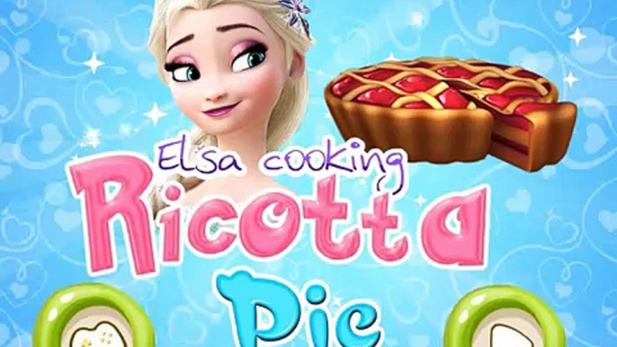 Disney Princess Frozen Elsa Cooking Ricotta Pie - Games for girls