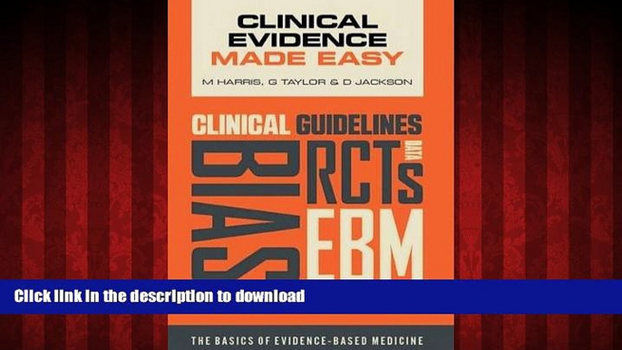 Best books  Clinical Evidence Made Easy: The basics of evidence-based medicine online to buy