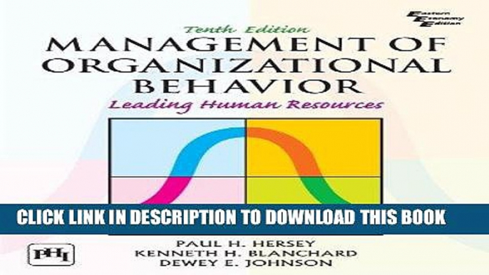 [READ] EBOOK Management of Organizational Behavior Leading Human Resources BEST COLLECTION