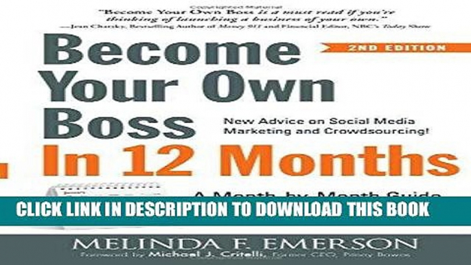 [READ] EBOOK Become Your Own Boss in 12 Months: A Month-by-Month Guide to a Business that Works
