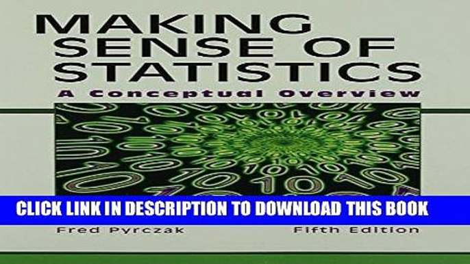 [READ] EBOOK Making Sense of Statistics: A Conceptual Overview BEST COLLECTION