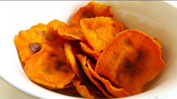 MICROWAVE SWEET POTATO CHIPS