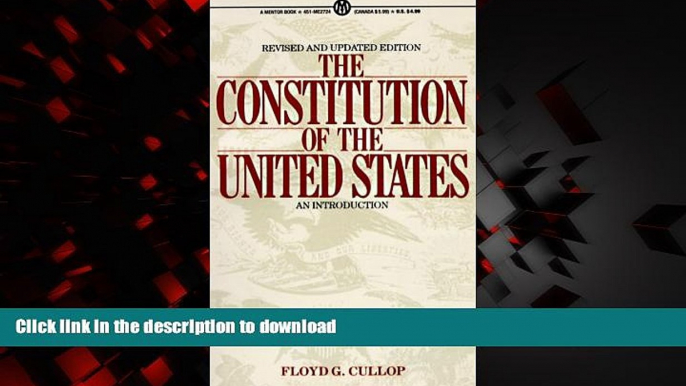 Read book  The Constitution of the United States: An Introduction, Revised and Updated Edition