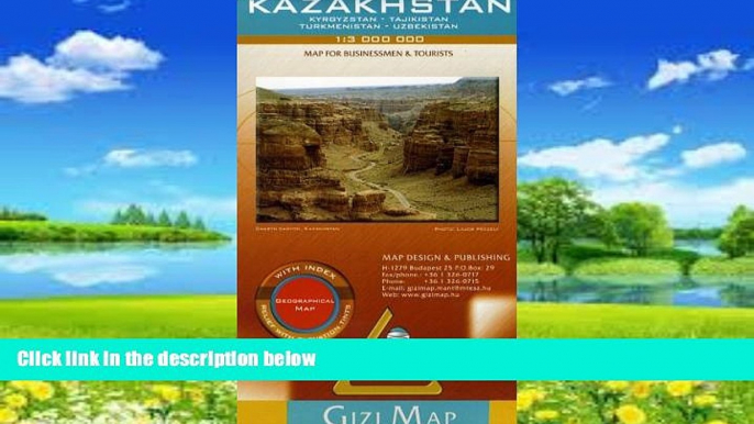 Best Buy Deals  Kazakhstan, Kyrgyzstan, Tajikistan, Turkmenistan, Uzbekistan Map (English, German