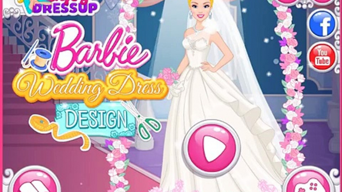 Cartoon game. Disney Barbie Game - Barbie Wedding Dress Design. Full Episodes in English new.