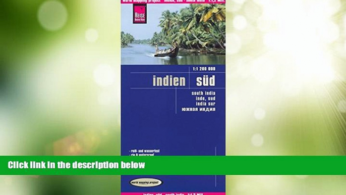 Buy NOW  India South 1:1,200,000 Travel Map, waterproof, GPS-compatible REISE  Premium Ebooks Best