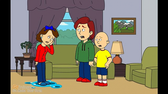 Caillou calls his Baby Sister Stupid/Grounded