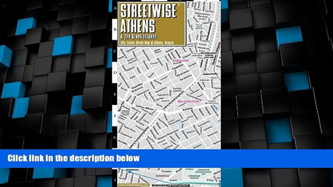 Deals in Books  Streetwise Athens Map - Laminated City Center Street Map of Athens, Greece -