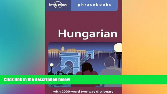 Ebook deals  Hungarian: Lonely Planet Phrasebook  BOOK ONLINE