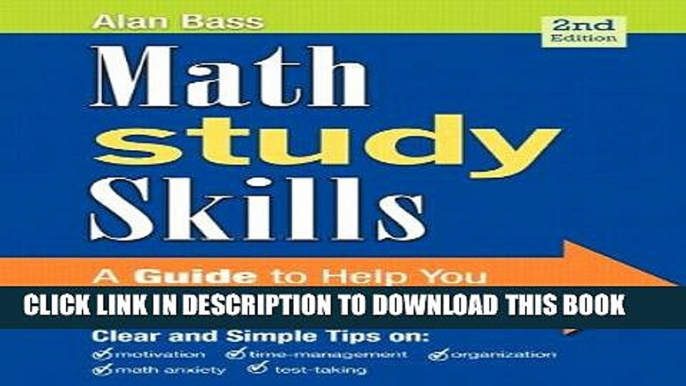 [PDF] Math Study Skills (2nd Edition) (Study Skills in Developmental Math) Full Online