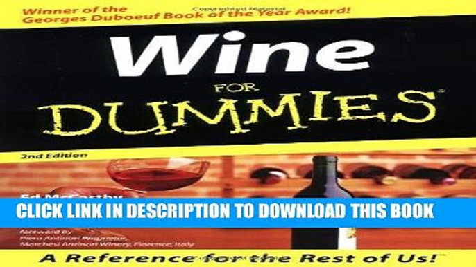 Best Seller Wine For Dummies Free Read