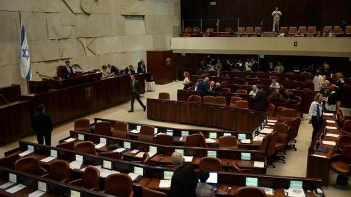 Arab Knesset Member Ahmed Tibi call to prayer within the Israeli Knesset plenum