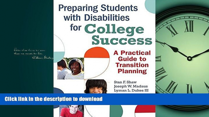 FAVORITE BOOK  Preparing Students with Disabilities for College Success: A Practical Guide to