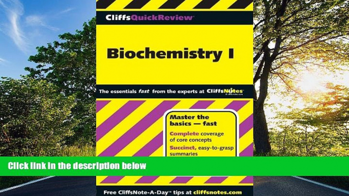 Choose Book CliffsQuickReview Biochemistry I (Cliffs Quick Review (Paperback))