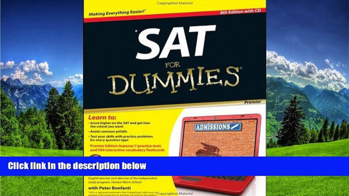 Choose Book SAT For Dummies, with CD