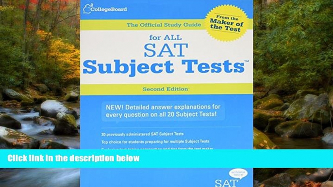 Fresh eBook The Official Study Guide for ALL SAT Subject Tests, 2nd Edition